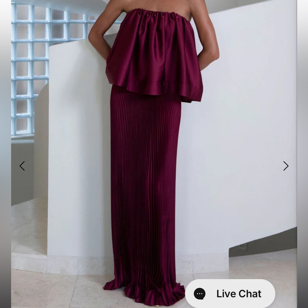 L’idee Two Piece Gala Skirt + Breanna Top in Wine